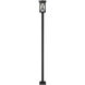 Brookside 1 Light 112.75 inch Black Outdoor Post Mounted Fixture