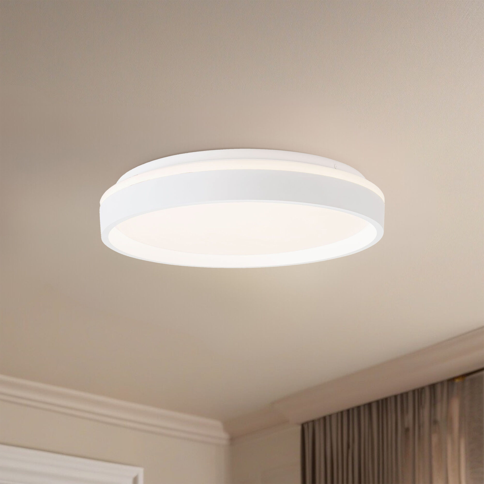 Beanie 15 inch White Flush Mount Ceiling Light