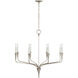 Chapman & Myers Aiden LED 39.75 inch Polished Nickel Single Tier Chandelier Ceiling Light