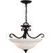 Monrovia LED 17 inch Oil Rubbed Bronze Semi-Flush Mount Ceiling Light