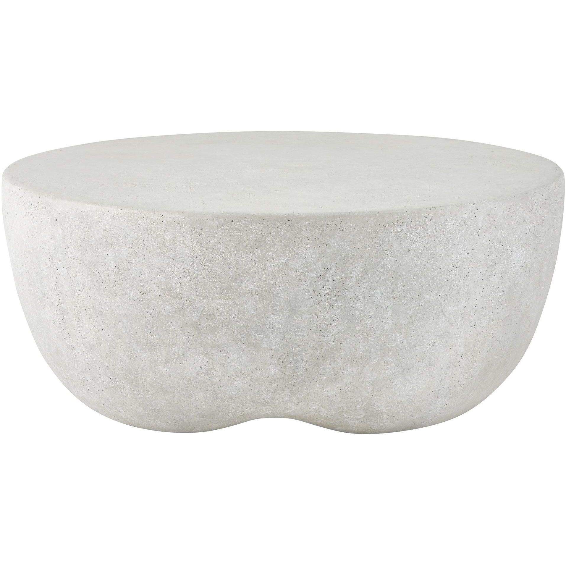 Wright 38 X 16 inch Natural Light Concrete Outdoor Coffee Table