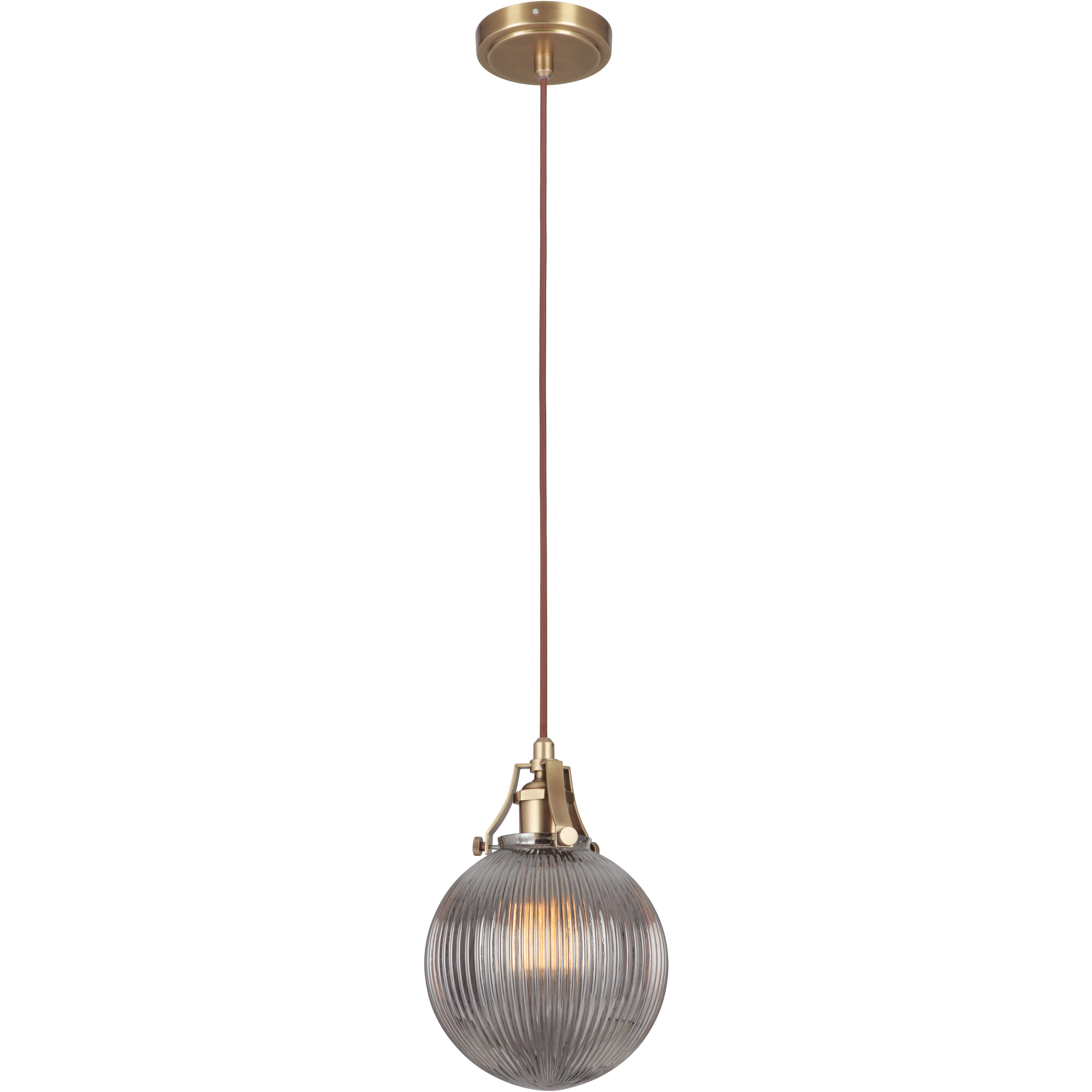 Gallery State House 1 Light 7.75 inch Vintage Brass Mini Pendant Ceiling Light