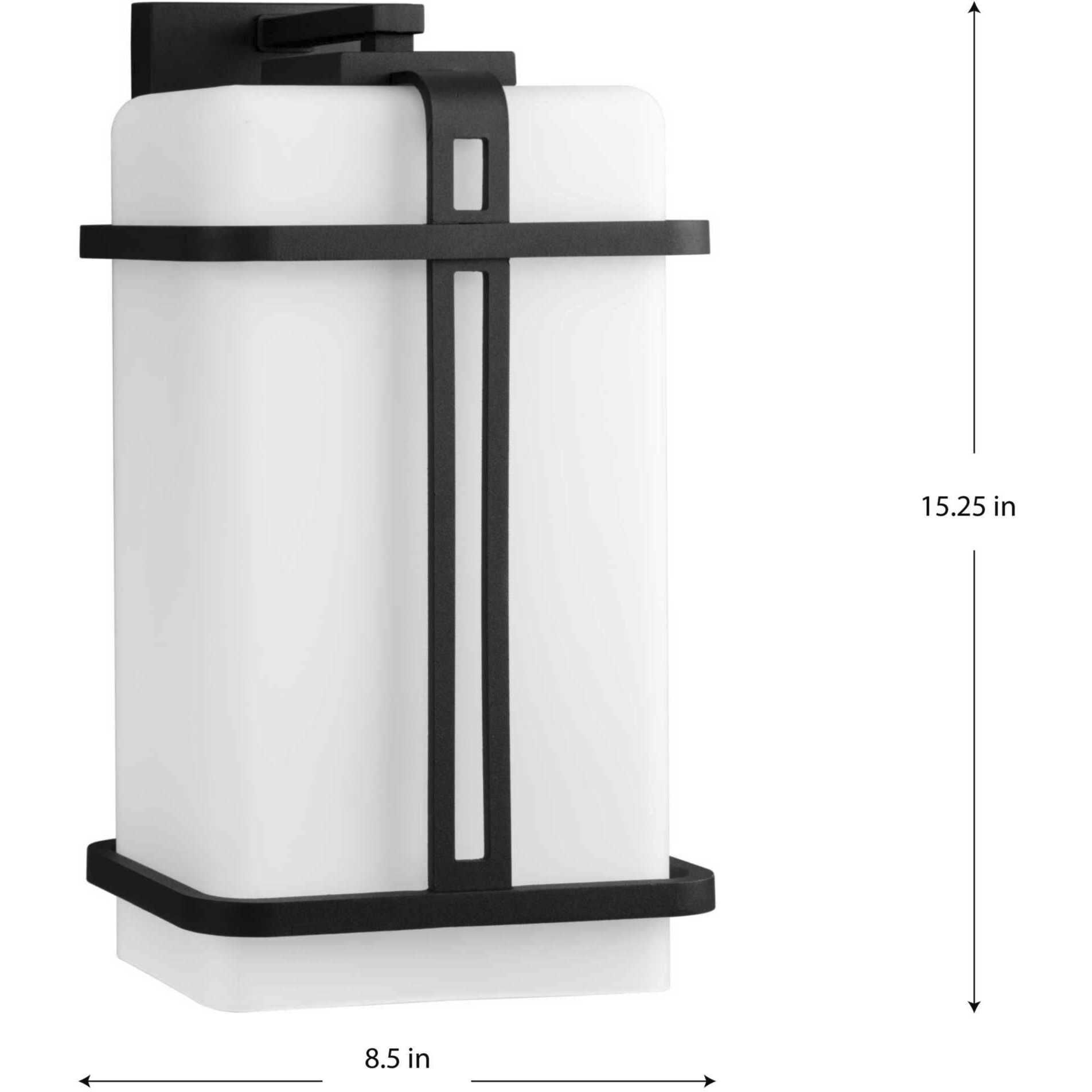 Ellery 1 Light 15.25 inch Black Outdoor Wall Lantern