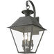 Wentworth 4 Light 15 inch Charcoal Outdoor Extra Large Wall Lantern Wall Light, Extra Large