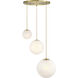 Pixie LED 28.75 inch Brushed Gold Chandelier Ceiling Light