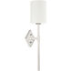 Destin 1 Light 6 inch Polished Nickel Wall Sconce Wall Light, Essentials