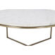 Lova 35 X 15 inch Antique Brass Coffee Table