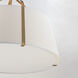 Bandera 4 Light 31 inch Natural Aged Brass Multi-Light Pendant Ceiling Light