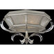 Beveled Arcs 2 Light 26 inch Silver Flush Mount Ceiling Light
