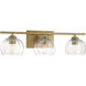 Glint 3 Light 24 inch Legacy Brass Vanity Light Wall Light