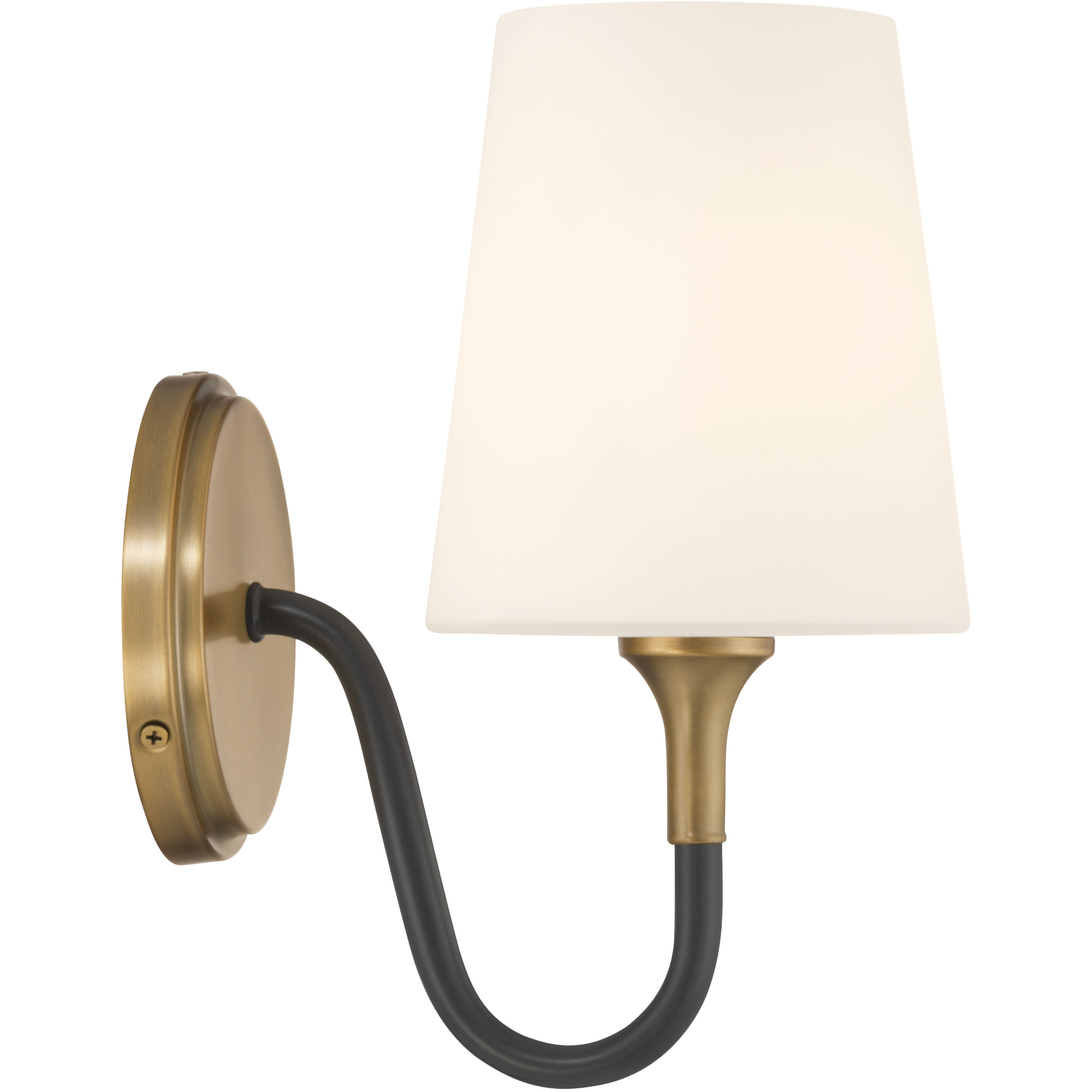 Brienne 1 Light 5.5 inch Legacy Brass and Dark Matte Black Bath Sconce Wall Light