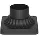 Millennium 3.5 inch Powder Coated Black Outdoor Pier Mount