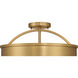 Wynn 4 Light 16 inch Legacy Brass Semi-Flush Mount Ceiling Light
