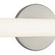 Tectra 1.88 inch Brushed Nickel ADA Wall Sconce Wall Light