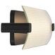 Neoness LED 34.25 inch Matte Black Outdoor Wall Sconce in Clear