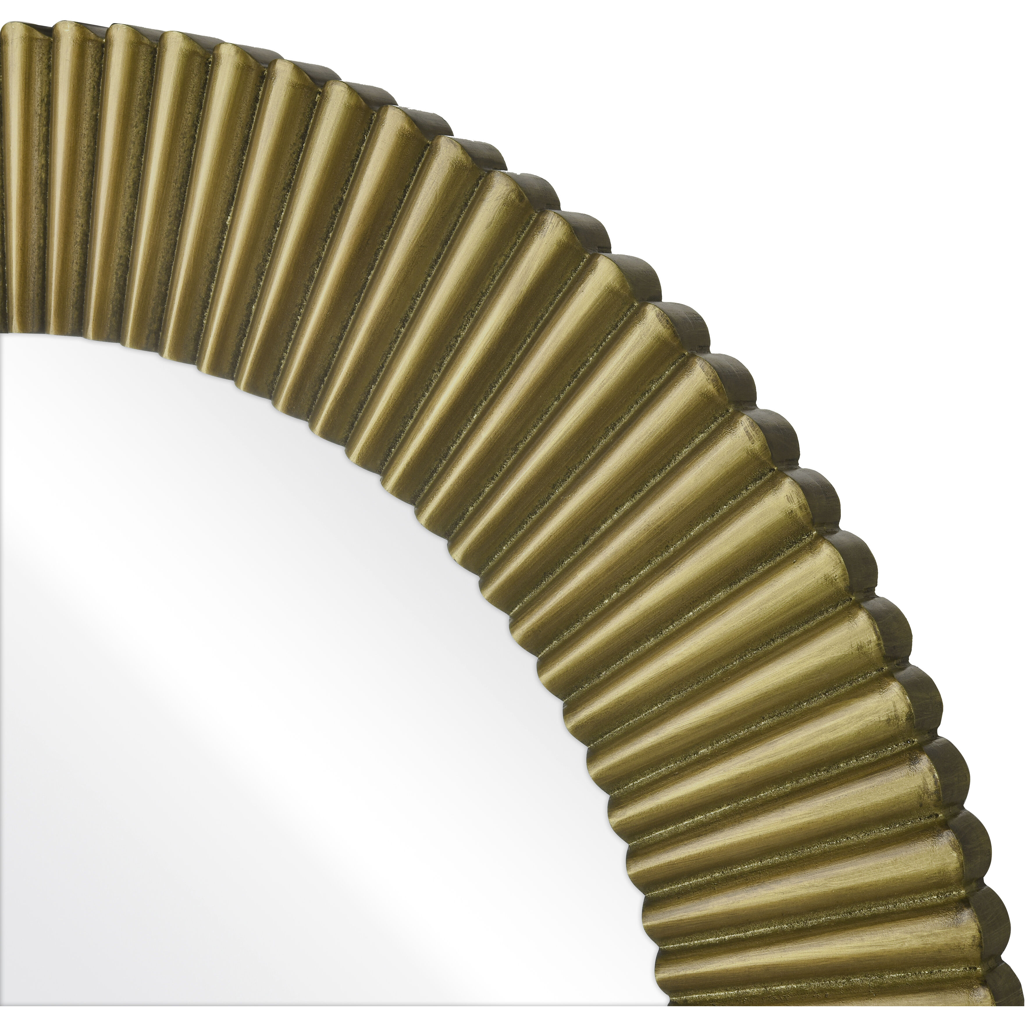 Ellipse 32.25 X 32.25 inch Antique Brass with Mirror Wall Mirror