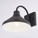 Highland Park 1 Light 8.25 inch Matte Black and White Outdoor Wall