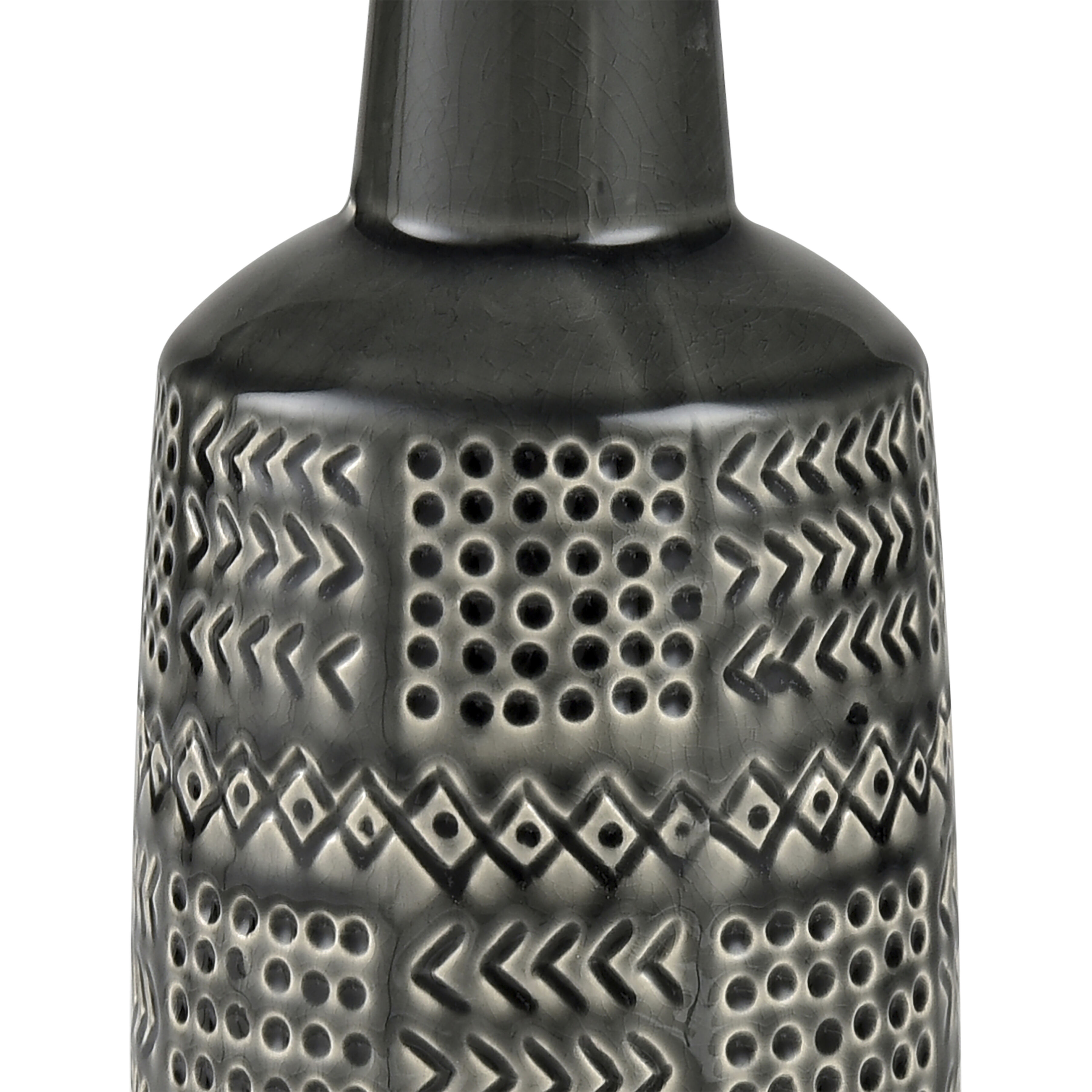 Graham 15.25 X 5 inch Vase in Black