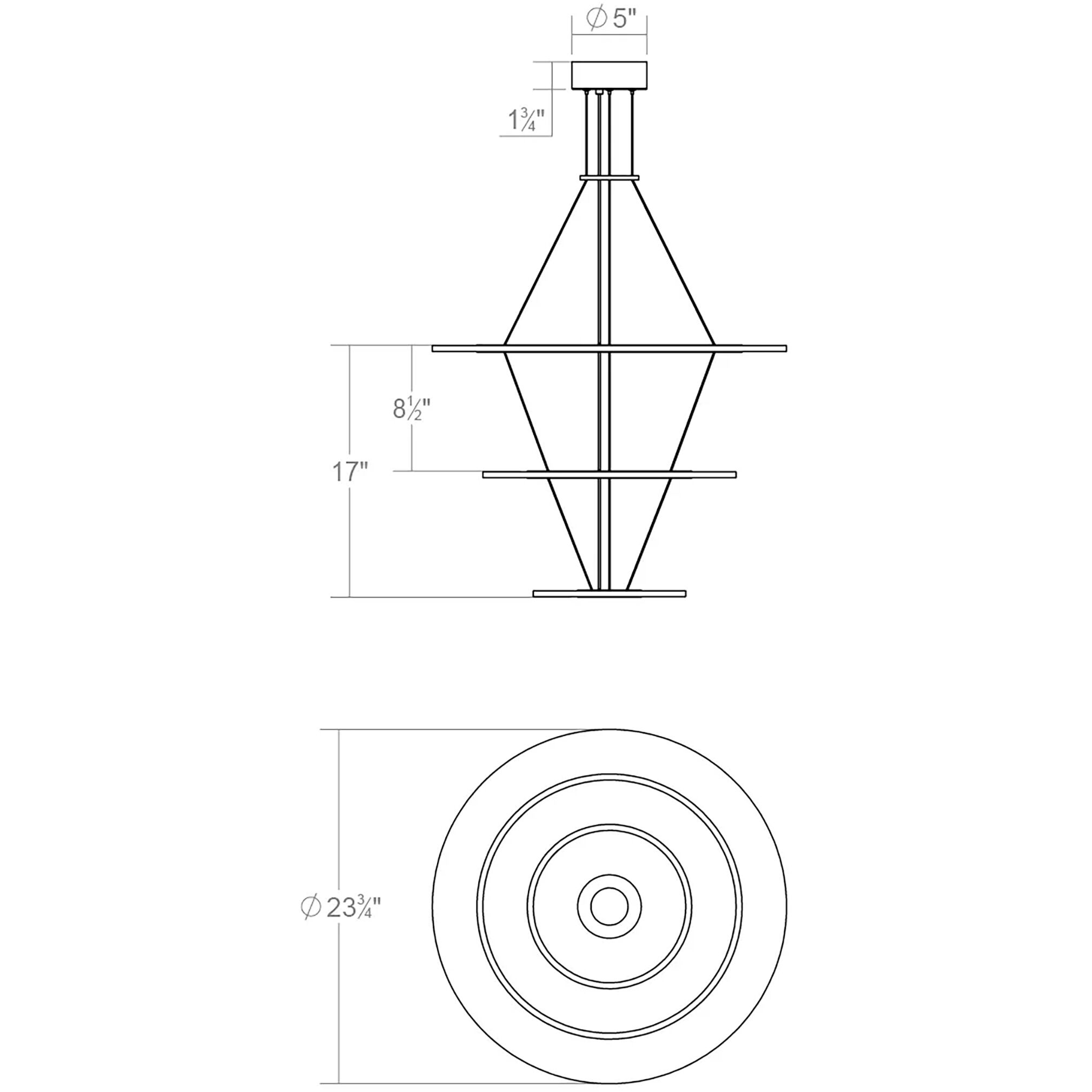 Arctic Rings LED 31 inch Satin Black Ring Pendant Ceiling Light