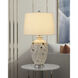 Leland 28 inch 150 watt Ivory/Gold Table Lamp Portable Light