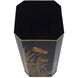 Glasshouse Black and Gold Umbrella Stand
