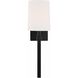 Bromley Bath Sconce Wall Light in Black Forged