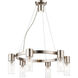 Midtown 6 Light 23 inch Brushed Nickel Chandelier Ceiling Light