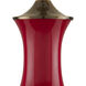 Lilou 31.5 inch 150 watt Red and Antique Brass Table Lamp Portable Light