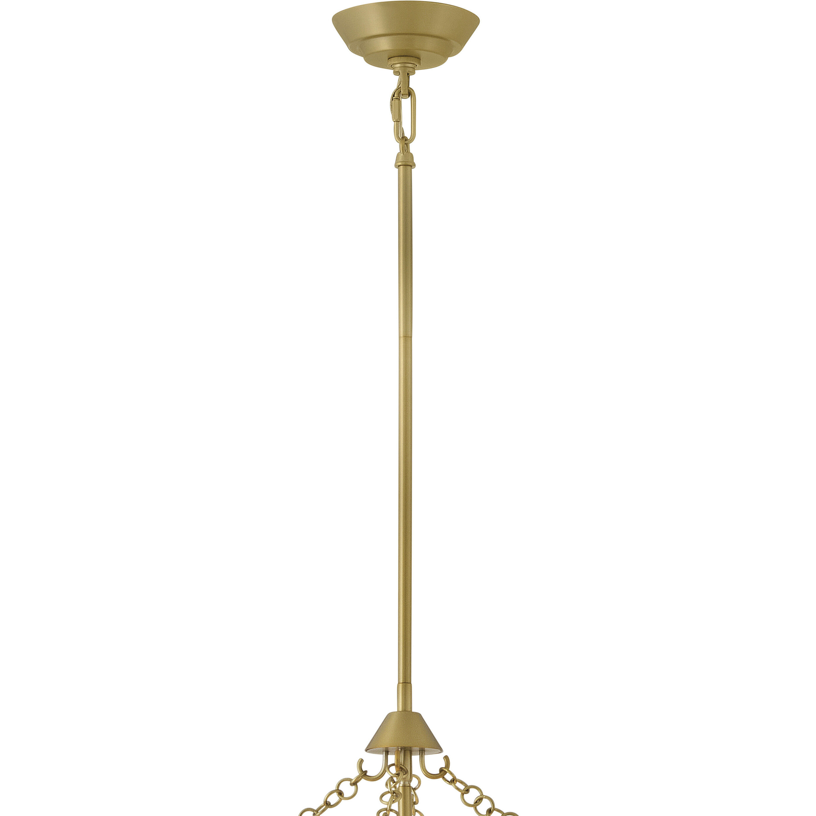 Veleta 8 Light 26 inch Lacquered Brass Chandelier Ceiling Light
