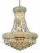 Primo 14 Light 20 inch Gold Dining Chandelier Ceiling Light in Royal Cut