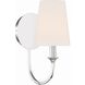 Payton Bath Sconce Wall Light in Polished Chrome