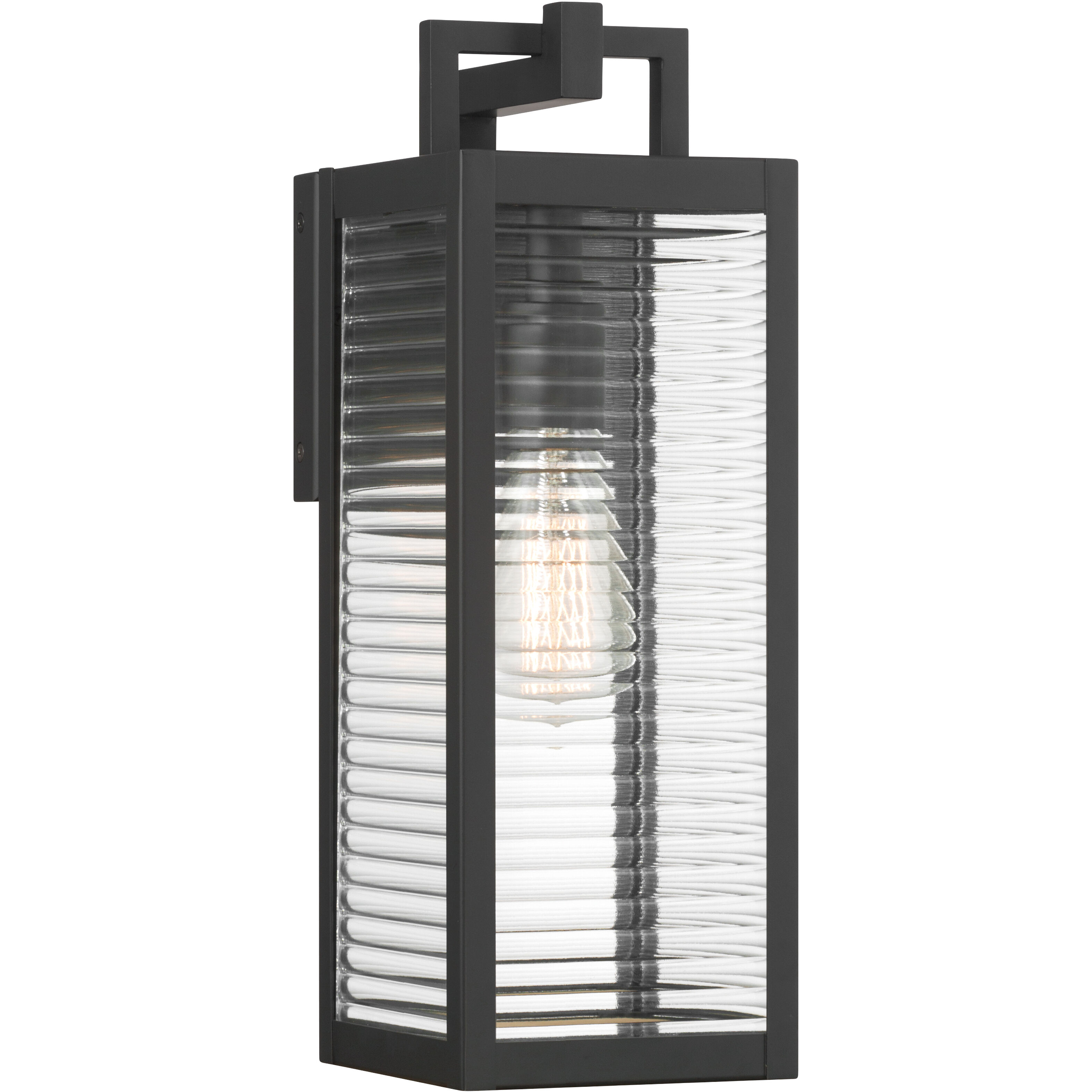 Edgewood 1 Light 16 inch Dark Matte Black Outdoor Wall Sconce