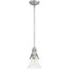 Aspen 1 Light 6.25 inch Classic Nickel Pendant Ceiling Light