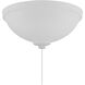 Elegance LED White Frost Fan Bowl Light Kit, Universal Mount