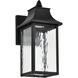 Austen LED 13.25 inch Matte Black Outdoor Wall Sconce