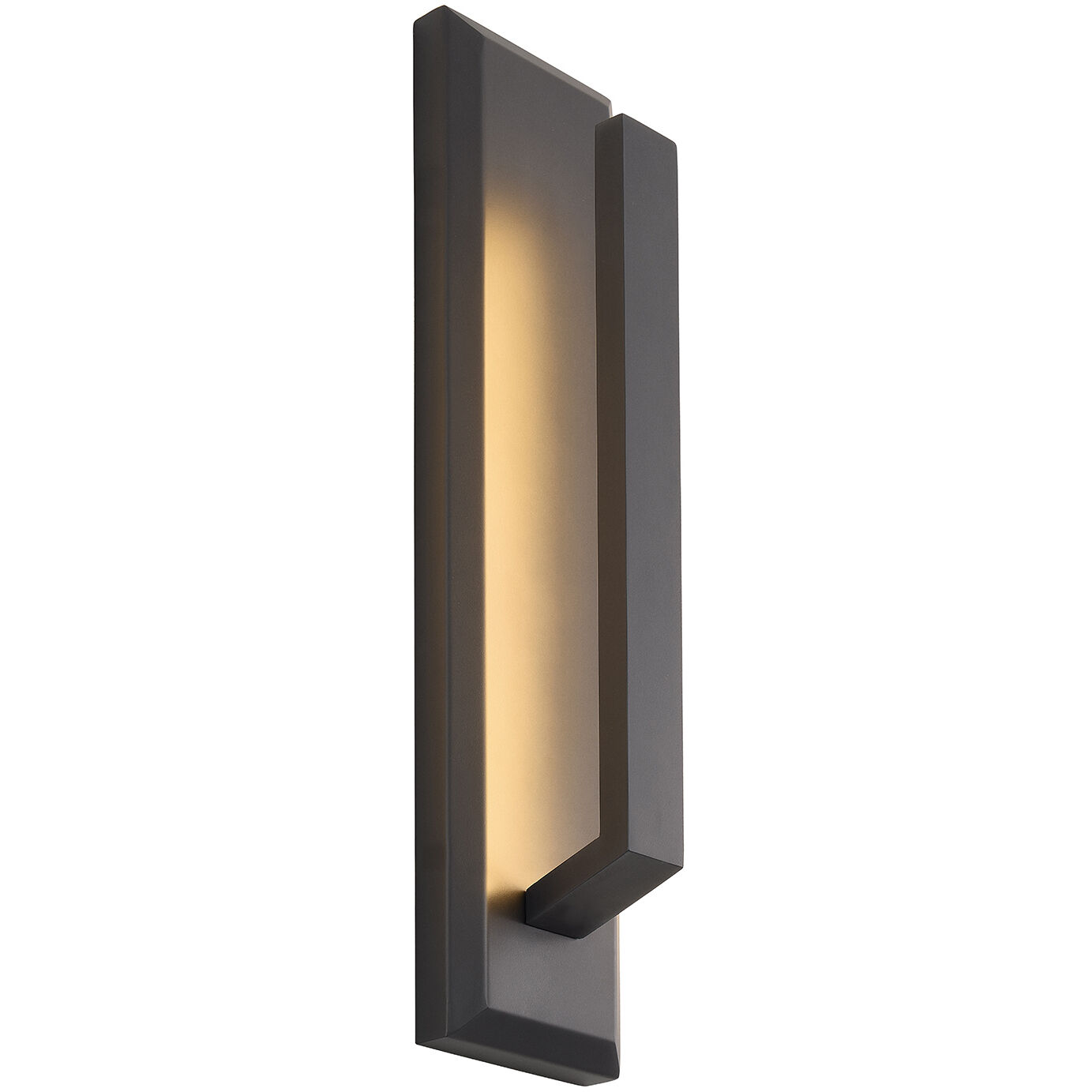 Zurich 21 inch Matte Black Outdoor Wall Sconce in 3.5" D x 4.5" W x 21" H, EVOLV