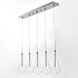 Larmes LED LED 31.5 inch Polished Chrome Linear Pendant Ceiling Light