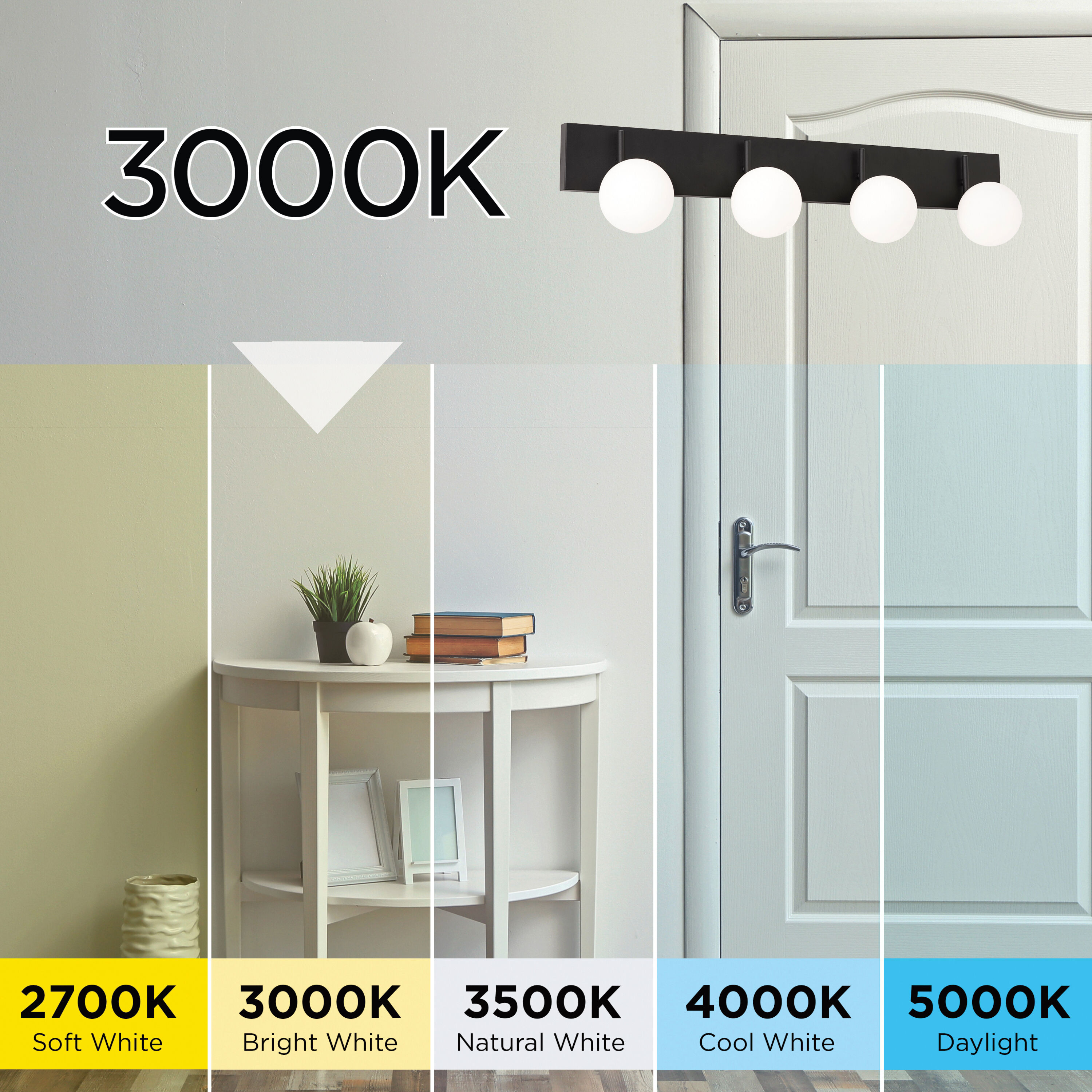 Metropolitan LED 7.3 inch Satin Brass Bath Vanity Wall Light