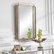 Amherst 37 X 24 inch Distressed Brushed Gold with Silver Highlights Wall Mirror