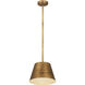 Maddox 1 Light 12 inch Rubbed Brass Pendant Ceiling Light