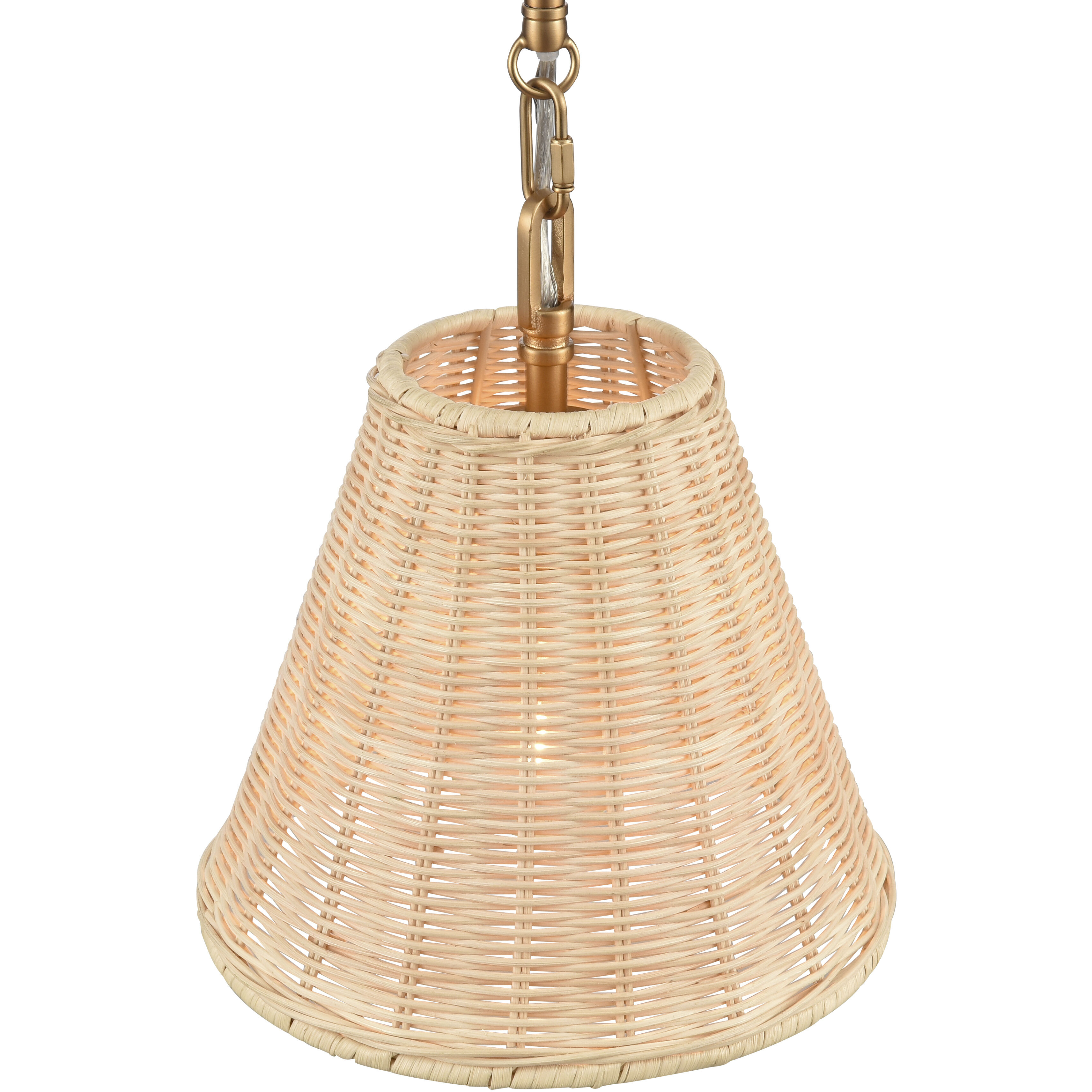 Rydell 1 Light 9 inch Brushed Gold Mini Pendant Ceiling Light