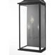 Shepard 3 Light 25 inch Black Outdoor Wall Sconce