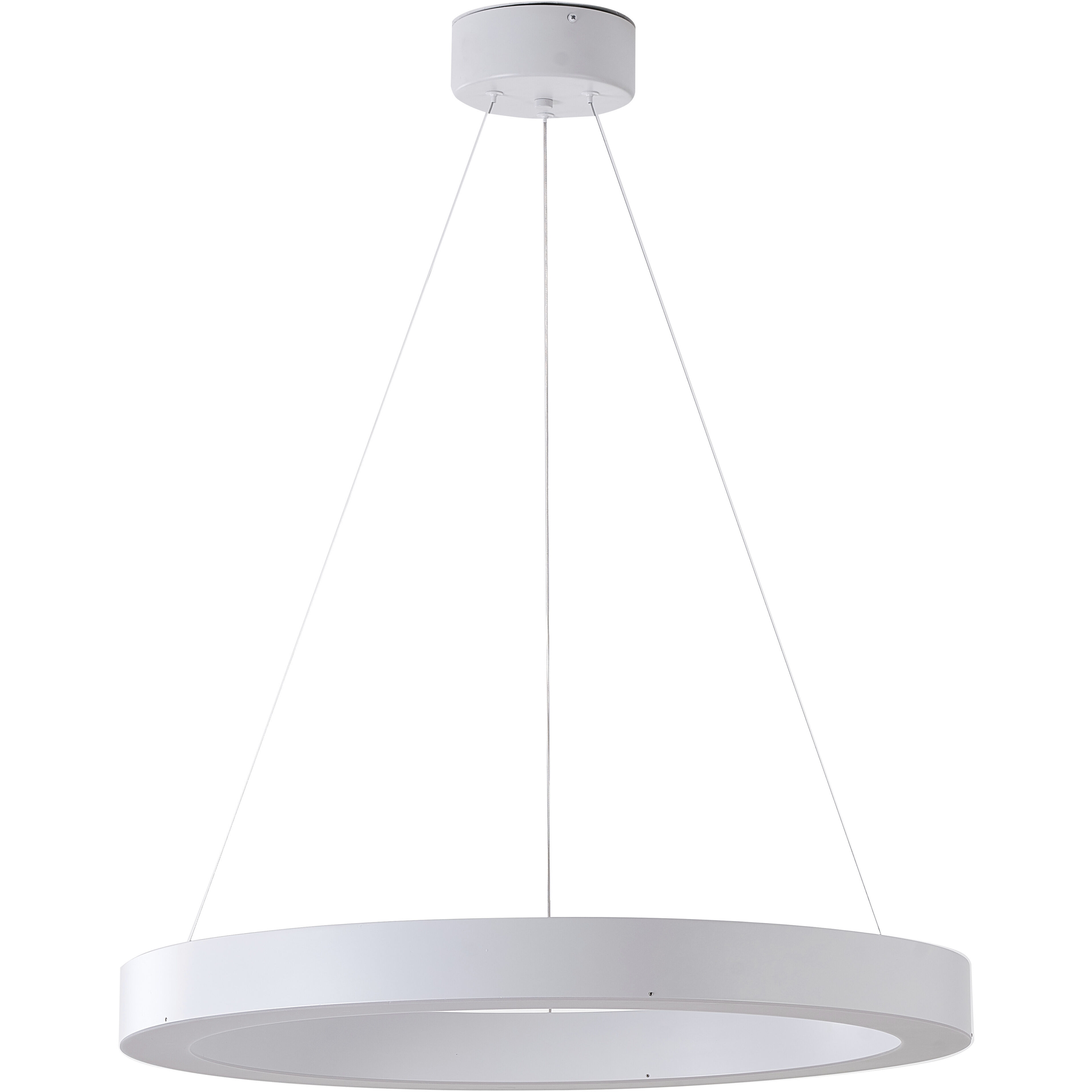 Canada LED 25.5 inch Matte White Chandelier Ceiling Light