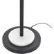 Royce 63.25 inch 60 watt Zammel and White Floor Lamp Portable Light