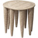Naga 22 X 21.25 inch Bleached Side Table