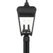 Marquee 4 Light 22 inch Sand Coal Outdoor Post Lantern, Great Outdoors