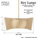 Key Largo 1 Light 28 inch Soft Brass Pendant Ceiling Light