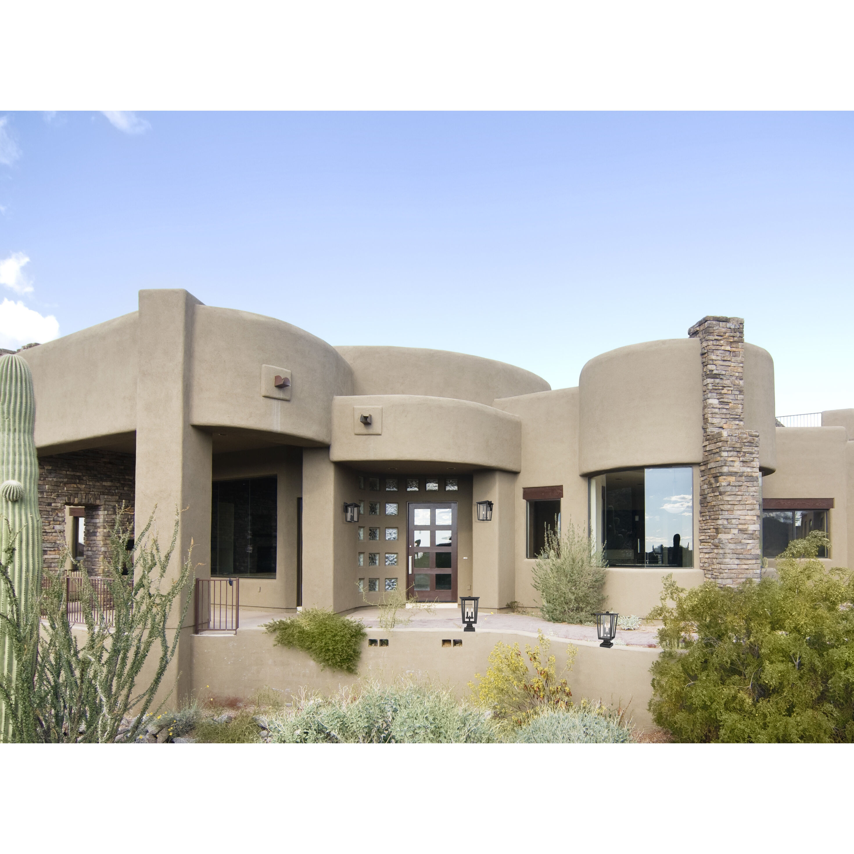 Seoul 2 Light 18.75 inch Oil Rubbed Bronze Outdoor Wall Light