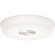 Sol LED 16 inch Brushed Nickel Flush Mount Ceiling Light in 16in.