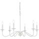 Rohan 6 Light 36 inch White Chandelier Ceiling Light